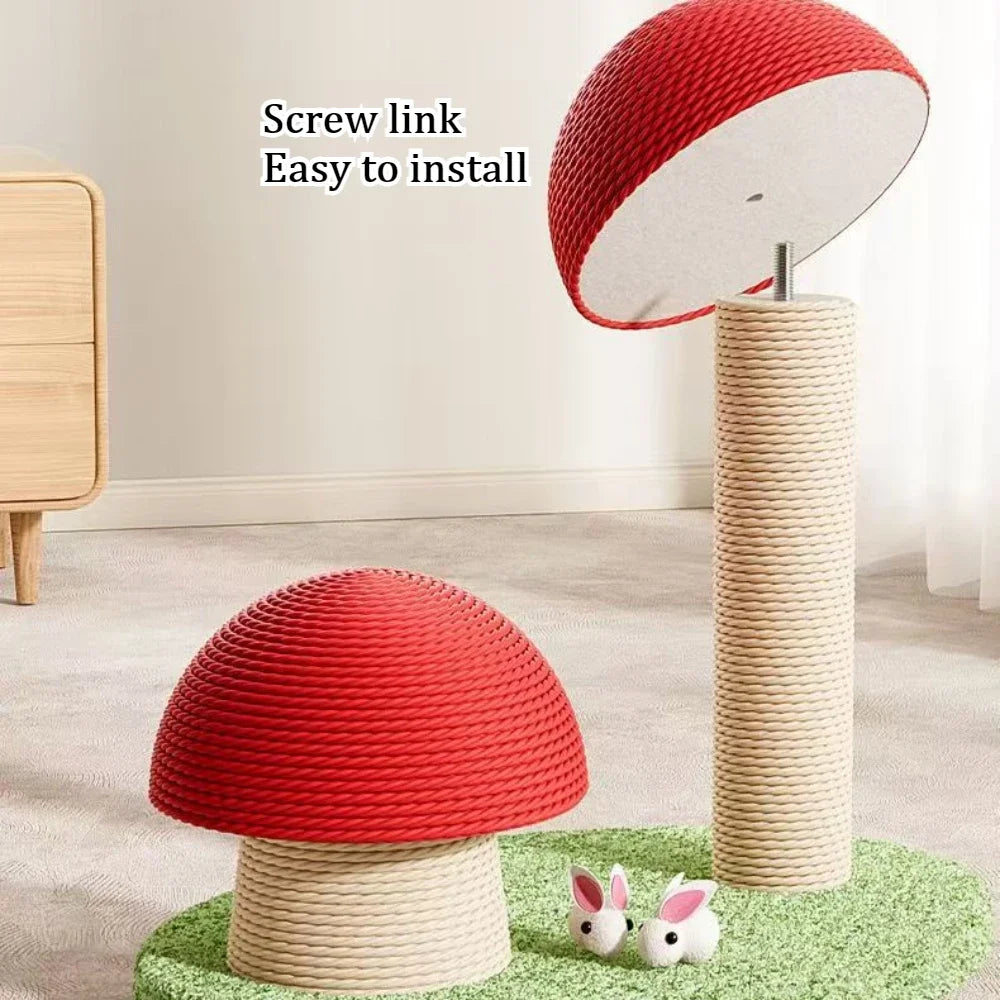Cat Scratching Mushroom Tree