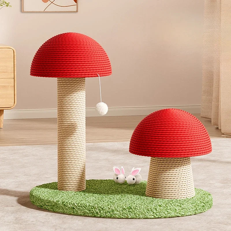 Cat Scratching Mushroom Tree