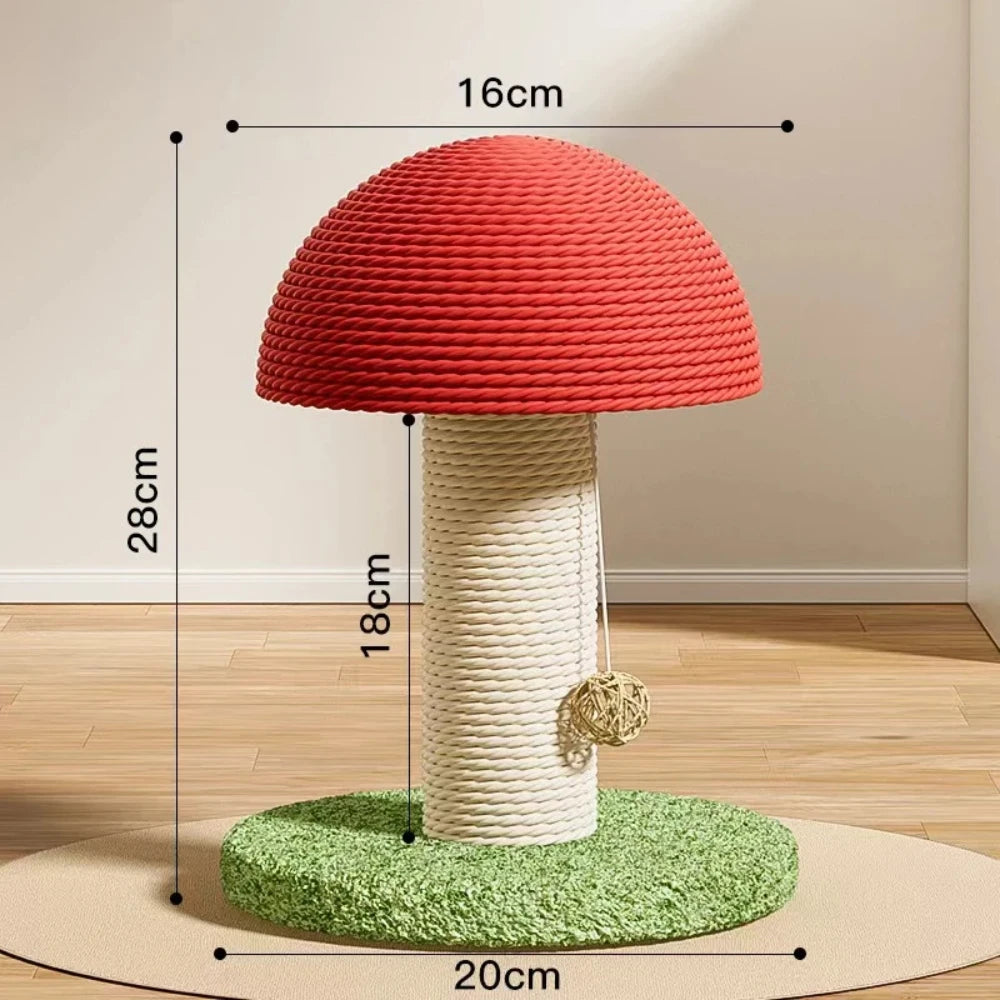 Cat Scratching Mushroom Tree
