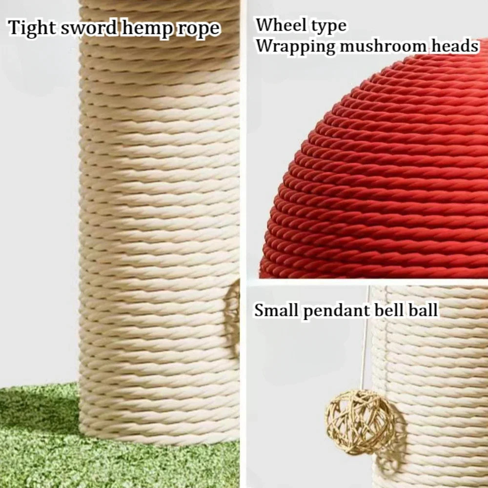 Cat Scratching Mushroom Tree
